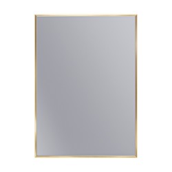 Erga Rectangle, obdĺžnikové zrkadlo 50x70 cm, zlatý rám, (ERG-V01-RECTAGLE-5070-GD)