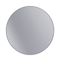 Erga Round, okrúhle zrkadlo 120cm, čierny rám, (ERG-V01-ROUND-1212-BK)