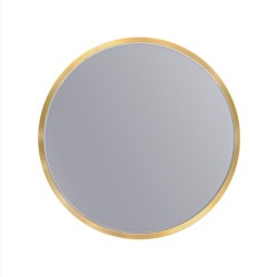 Erga Round, okrúhle zrkadlo 30cm, zlatý rám, (ERG-V01-ROUND-3030-GD)