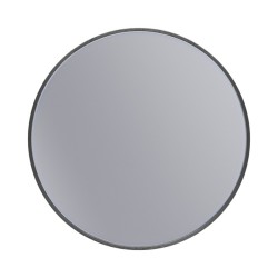 Erga Round, okrúhle zrkadlo 50cm, čierny rám, (ERG-V01-ROUND-5050-BK)