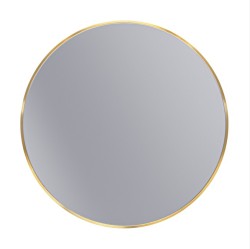 Erga Round, okrúhle zrkadlo 70cm, zlatý rám, (ERG-V01-ROUND-7070-GD)