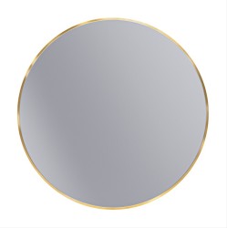 Erga Round, okrúhle zrkadlo 80cm, zlatý rám, (ERG-V01-ROUND-8080-GD)