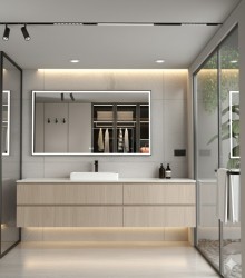 Erga Samira, LED zrkadlo 120x80cm v čiernom ráme, 3105 lm, 3 farby svetla, predné/zadné osvetlenie, (ERG-V01-SAMIRA-1280-BK)