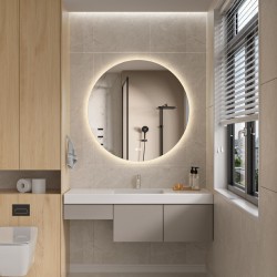 Erga Sofia, okrúhle LED zrkadlo 100cm, 2415 lm, 3 farby svetla, (ERG-V01-207-1010)