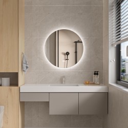 Erga Sofia, okrúhle LED zrkadlo 60cm, 1380 lm, 3 farby svetla, (ERG-V01-207-6060)