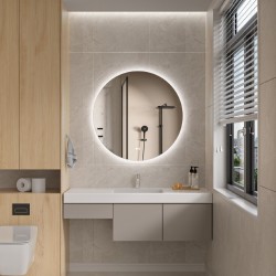 Erga Sofia, okrúhle LED zrkadlo 80cm, 1840 lm, 3 farby svetla, (ERG-V01-207-8080)