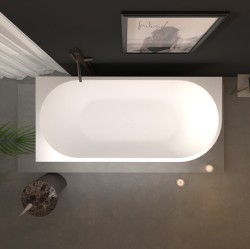 Erga Zara, rohová voľne stojaca vaňa 180x80 cm + odtoková zátka, ľavá, biela lesklá, (ERG-ZARA-180080L-WH-WH)