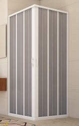 FORTE - Sprchová zástena FLEX - GIOVE NEW - Rozmer A - 100, Rozmer B - 100, Rozmer C - 185, Typ otvárania - Zatváranie do stredu (OLBBXF104001)