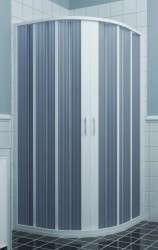 FORTE - Sprchová zástena FLEX - LUNA NEW - Rozmer A - 90, Rozmer B - 90, Rozmer C - 185, Typ otvárania - Zatváranie do stredu (OLBBXF145001)