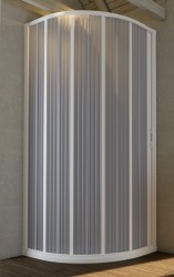 FORTE - Sprchová zástena FLEX - LUNA NEW - Rozmer A - 90, Rozmer B - 90, Rozmer C - 185, Typ otvárania - Zatváranie na stranu (OLBBXF140001)