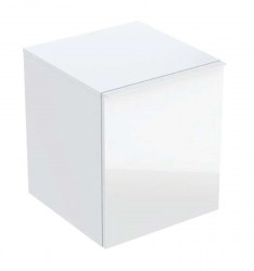 GEBERIT - Acanto Bočná skrinka 45x52x48 cm, 1 zásuvka, sklo/biela (503.010.01.2)