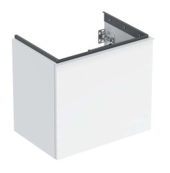 GEBERIT - Acanto Umývadlová skrinka, 60x54x42 cm, 2 zásuvky, lesklá biela (503.008.01.1)