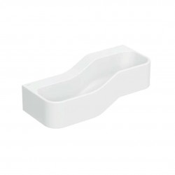 GEBERIT - Bambini Dvojumývadlo pre deti, 90x39 cm, ľavé, bez prepadu, bez otvoru na batériu, alpská biela (502.973.00.2)