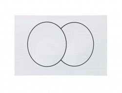 GEBERIT - Delta Ovládanie splachovania, biela (115.100.11.5)