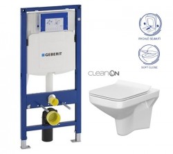 GEBERIT Duofix bez tlačidla + WC CERSANIT CLEANON COMO + SEDADLO (111.300.00.5 CO1)