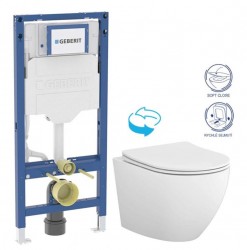 GEBERIT Duofix bez tlačidla + WC CERSANIT DESSE VORTEX + SEDADLO (111.300.00.6 ES1)