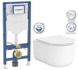 GEBERIT Duofix bez tlačidla + WC CERSANIT INTRO PRO OVAL /vírivé splachovanie/ + sedadlo (111.300.00.6 IR1)
