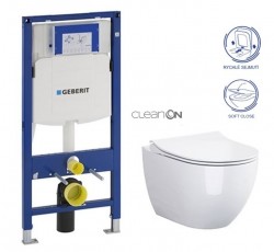 GEBERIT Duofix bez tlačidla + WC CERSANIT ZEN CLEANON + SEDADLO (111.300.00.5 HA1)