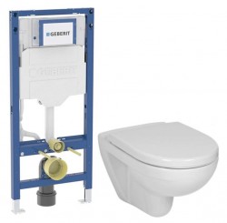 GEBERIT Duofix bez tlačidla + WC JIKA LYRA PLUS + SEDADLO duraplastu (111.300.00.6 LY6)
