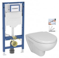 GEBERIT Duofix bez tlačidla + WC JIKA LYRA PLUS + SEDADLO duraplastu SLOWCLOSE (111.300.00.6 LY5)