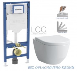 GEBERIT Duofix bez tlačidla + WC LAUFEN PRO LCC RIMLESS + SEDADLO (111.300.00.6 LP2)