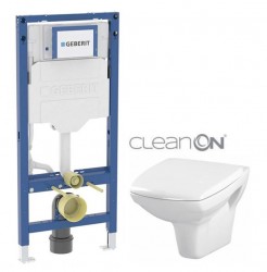 GEBERIT Duofix bez tlačítka + WC CERSANIT CLEANON CARINA  + SEDÁTKO (111.300.00.6 CA1)