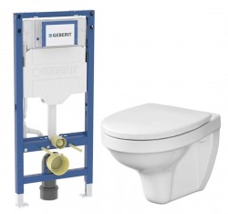 GEBERIT Duofix bez tlačítka + WC CERSANIT DELFI + SEDÁTKO (111.300.00.6 DE1)
