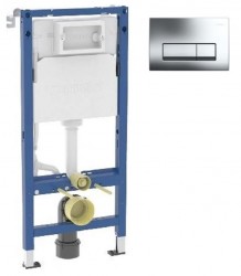 GEBERIT Duofix pre závesné WC 458.103.00.2 + tlačidlo DELTA51 CHRÓM (458.103.00.2 51CR)