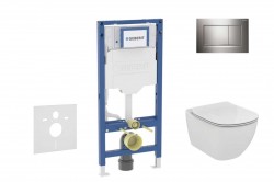 GEBERIT - Duofix Set predstenovej inštalácie, klozetu Tesi a dosky, tlačidlo Sigma20, chróm (SANI11CD1121)