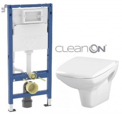 GEBERIT DuofixBasic bez tlačidla + WC CERSANIT CLEANON CARINA + SEDADLO (458.103.00.2 X CA1)
