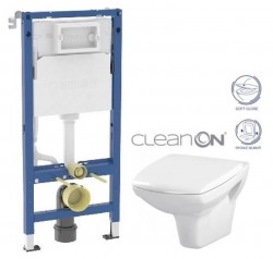 GEBERIT DuofixBasic bez tlačidla + WC CERSANIT CLEANON CARINA + SEDADLO (458.103.00.2 X CA2)