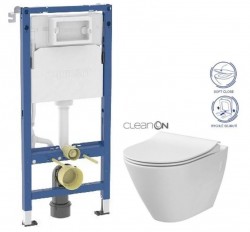 GEBERIT DuofixBasic bez tlačidla + WC CERSANIT CLEANON CITY (458.103.00.2 X CI1)