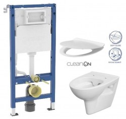 GEBERIT DuofixBasic bez tlačidla + WC CERSANIT CLEANON PARVA + SEDADLO (458.103.00.2 X PA2)