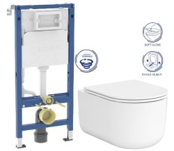 GEBERIT DuofixBasic bez tlačidla + WC CERSANIT INTRO PRO OVAL /vírivé splachovanie/ + sedadlo (458.103.00.2 X IR1)