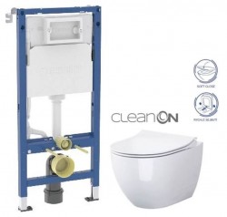 GEBERIT DuofixBasic bez tlačidla + WC CERSANIT ZEN CLEANON + SEDADLO (458.103.00.2 X HA1)