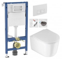 GEBERIT DuofixBasic s bielym tlačidlom DELTA50 + WC DEANTE Jasmin so sedadlom RIMLESS (458.103.00.2 50BI JA1)