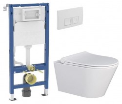 GEBERIT DuofixBasic s bielym tlačidlom DELTA50 + WC MYJOYS MY1 + SEDADLO (458.103.00.2 50BI MY1)