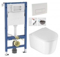 GEBERIT DuofixBasic s bielym tlačidlom DELTA51 + WC DEANTE Jasmin so sedadlom RIMLESS (458.103.00.2 51BI JA1)
