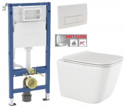 GEBERIT DuofixBasic s bielym tlačidlom DELTA51 + WC INVENA PAROS  + SEDADLO (458.103.00.2 51BI RO1)