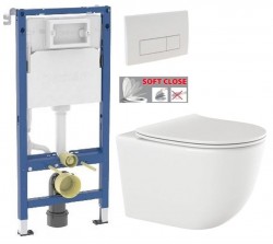 GEBERIT DuofixBasic s bielym tlačidlom DELTA51 + WC INVENA TINOS  + SEDADLO (458.103.00.2 51BI NO1)