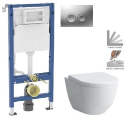 GEBERIT DuofixBasic s matným tlačidlom DELTA21 + WC LAUFEN PRO + SEDADLO (458.103.00.2 21MA LP3)