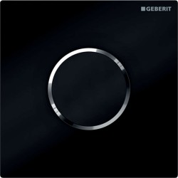 GEBERIT - Elektronické ovládanie splachovania pisoárov typ 10, batériové napájanie, čierna/chróm (116.035.KM.1)