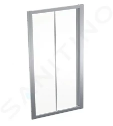 GEBERIT - GEO Sprchové dvere 100x190 cm, strieborná/číre sklo (560.133.00.2)