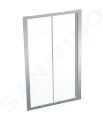 GEBERIT - GEO Sprchové dvere 120x190 cm, strieborná/číre sklo (560.153.00.2)