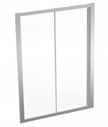 GEBERIT - GEO Sprchové dvere 140x190 cm, strieborná/číre sklo (560.163.00.2)