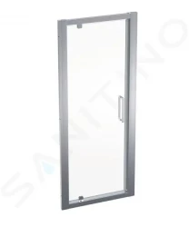 GEBERIT - GEO Sprchové dvere 80x190 cm, strieborná/číre sklo (560.115.00.2)