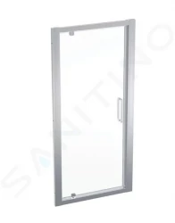 GEBERIT - GEO Sprchové dvere 90x190 cm, strieborná/číre sklo (560.125.00.2)