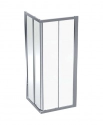 GEBERIT - GEO Sprchový kút 80x80 cm, strieborná/číre sklo (560.112.00.2)