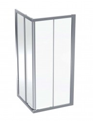 GEBERIT - GEO Sprchový kút 90x90 cm, strieborná/číre sklo (560.122.00.2)