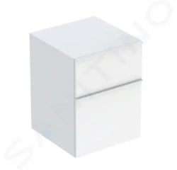 GEBERIT - iCon Bočná skrinka 45x60x48 cm, 2 zásuvky, lesklá biela (502.315.01.1)